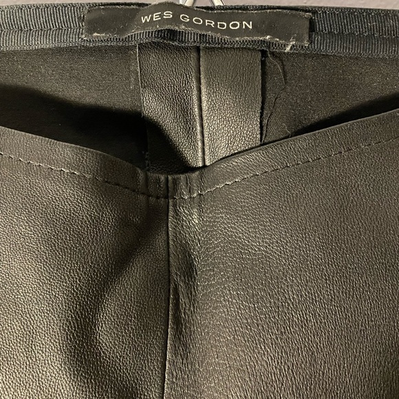 Wes Gordon 100% lamb leather pants. Size 2. Beautiful and in great condition! - Picture 2 of 4